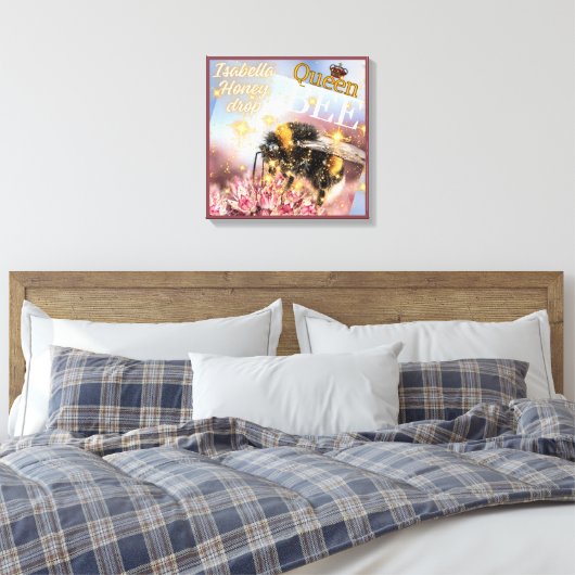 tijdschrift Queen Bee Canvas Afdruk (Insitu (Slaapkamer))
