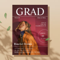 Tijdschrift Redactie Hoesje Afstuderen Uitnodiging