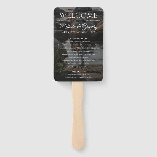 Tijdschrift Redactie Krant Foto Trouwprogramma Handwaaier (Achterkant)