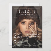 Tijdschrift Redactie Krant Foto Verjaardag Kaart (Voorkant)