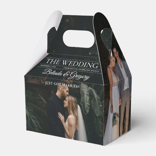 Tijdschrift Redactie Krant Foto's bruiloft Bedankdoosjes (Voorkant Zijde)