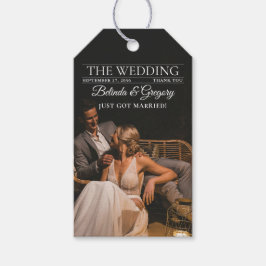 Tijdschrift Redactie Krant Foto's bruiloft Cadeaulabel