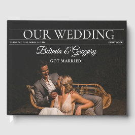 Tijdschrift Redactie Krant Foto's bruiloft Gastenboek