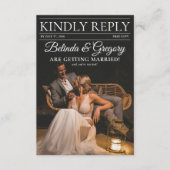 Tijdschrift Redactie Krant Foto's bruiloft Informatiekaartje (Voorkant)