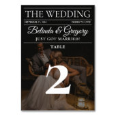 Tijdschrift Redactie Krant Foto's bruiloft Kaart (Voorkant)