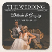 Tijdschrift Redactie Krant Foto's bruiloft Kartonnen Onderzetters (Voorkant)