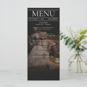 Tijdschrift Redactie Krant Foto's bruiloft Menu (Staand voorkant)