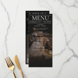 Tijdschrift Redactie Krant Foto's bruiloft Menu