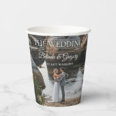 Tijdschrift Redactie Krant Foto's bruiloft Papieren Bekers (Achterkant)