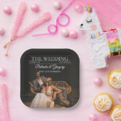 Tijdschrift Redactie Krant Foto's bruiloft Papieren Bordje (Feest)