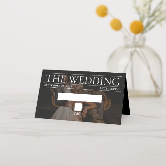 Tijdschrift Redactie Krant Foto's bruiloft Plaatskaartje (Voorkant)