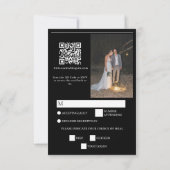 Tijdschrift Redactie Krant Foto's bruiloft RSVP Kaartje (Achterkant)