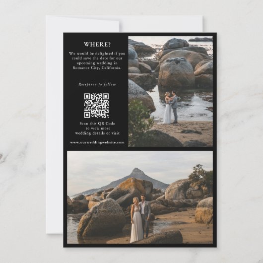 Tijdschrift Redactie Krant Foto's bruiloft Save The Date (Achterkant)