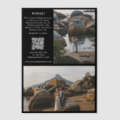 Tijdschrift Redactie Krant Foto's Huwelijk Deel2 Vellum Uitnodigingen (Voorkant)