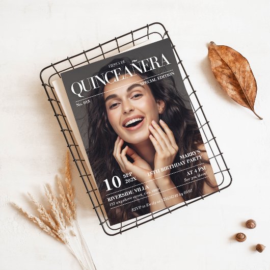 Tijdschrift Redactie Krant quinceañera Foto Kaart