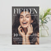 Tijdschrift Redactie Krant Sweet 15 Foto Kaart (Staand voorkant)