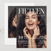 Tijdschrift Redactie Krant Sweet 15 Foto Kaart (Voorkant / Achterkant)