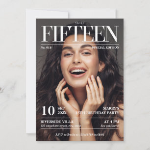 Tijdschrift Redactie Krant Sweet 15 Foto Kaart