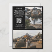 Tijdschrift Redactioneel Krant Foto's Bruiloft Kaart (Achterkant)