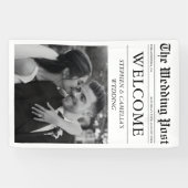 Tijdschrift Redactioneel Krant Huwelijk Welkomstbo Spandoek (Horizontaal)