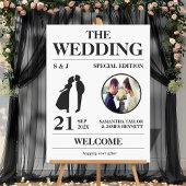 Tijdschrift Redactionele Stijl Trouwingang Welkom Acryl Bord