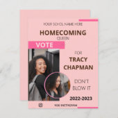 Tijdschrift Stem Thuiskomende Koningin Flyer Sjabl Kaart (Voorkant / Achterkant)