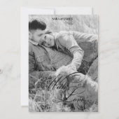 Tijdschrift Unieke Krant Trouw Save the Date Kaart (Achterkant)