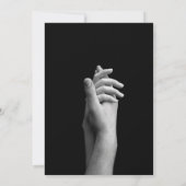 Tijdschrift Zwart Donker Mode Krant Foto Bruiloft Bedankkaart (Achterkant)