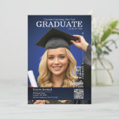 Tijdschriftcover Afstuderen Blauw Kaart (Staand voorkant)
