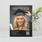 Tijdschriftcover Afstuderen Zwart Kaart (Staand voorkant)