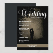 Tijdschriftcover | Bewaar de datum bruiloft Kaart (Voorkant / Achterkant)