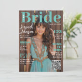 Tijdschriftcover Bruidsfeest Kaart (Staand voorkant)