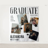 Tijdschriftcover Collage Geïnspireerd Afstuderen Wandkleed (Voorkant)