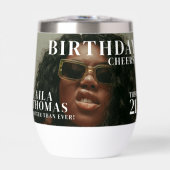 Tijdschriftcover met felicitatie voor verjaardagsf