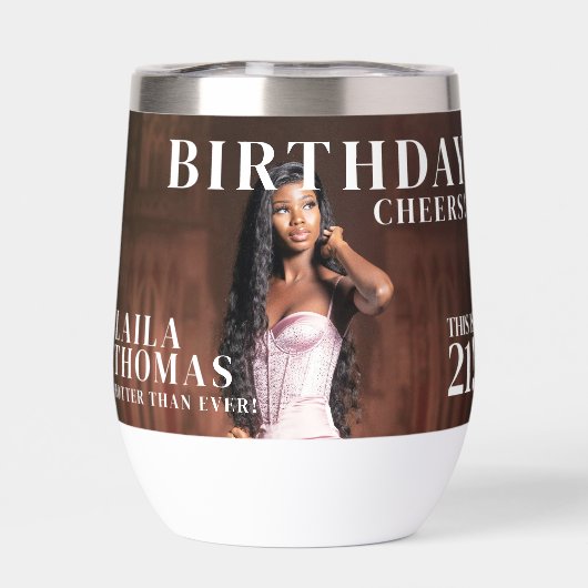 Tijdschriftcover met felicitatie voor verjaardagsf (Achterkant)