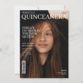 tijdschriftcover Quinceanera Kaart (Voorkant)