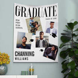 Tijdschriftcovercollage Geïnspireerde Afstuderen Wandkleed