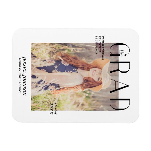 tijdschriftenomslag afstuderen bekendmaking magneet (Horizontaal)