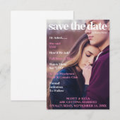 TIJDSCHRIFTOMSLAG | BEWAAR DE DATUM SAVE THE DATE (Voorkant / Achterkant)