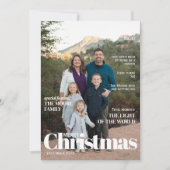 Tijdschriftstijl Kerst Kaart (Voorkant)