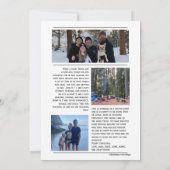 Tijdschriftstijl Kerst Kaart (Achterkant)