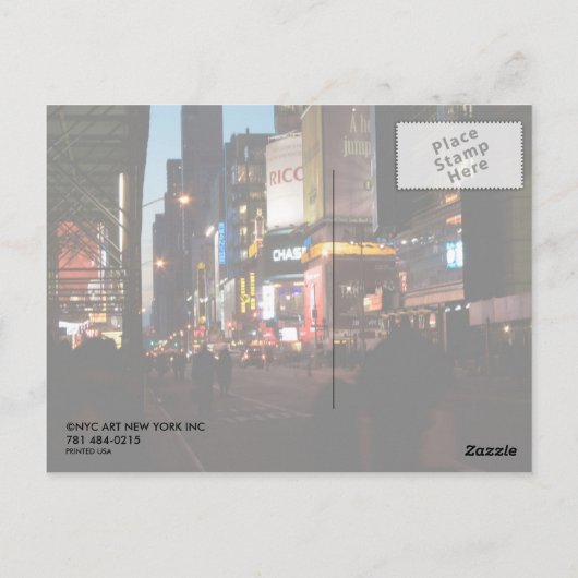 tijdsduur briefkaart (Achterkant)