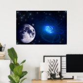 Tijdsexperiment - geringe onjuiste berekening -200 poster (Thuiskantoor)