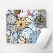 Tijdshorloges en klokken muismat (Met muis)