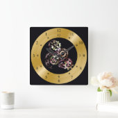 Tijdsklok machine ~ Steampunk ~ tandwielen ~ Vierkante Klok (Huis)