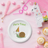 Tijdslak voor verzending papieren bordje (Feest)