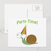 Tijdslak voor verzending uitnodiging briefkaart (Voorkant / Achterkant)