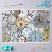 Tijdspatten en klokken ontkoppelen tissuepapier (Craft)