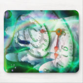 Tijdspiraal in de menselijke hand muismat (Voorkant)