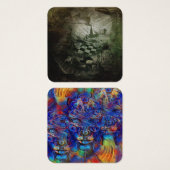 Tijdspiraal Vierkante Visitekaartjes (Voorkant /achterkant)